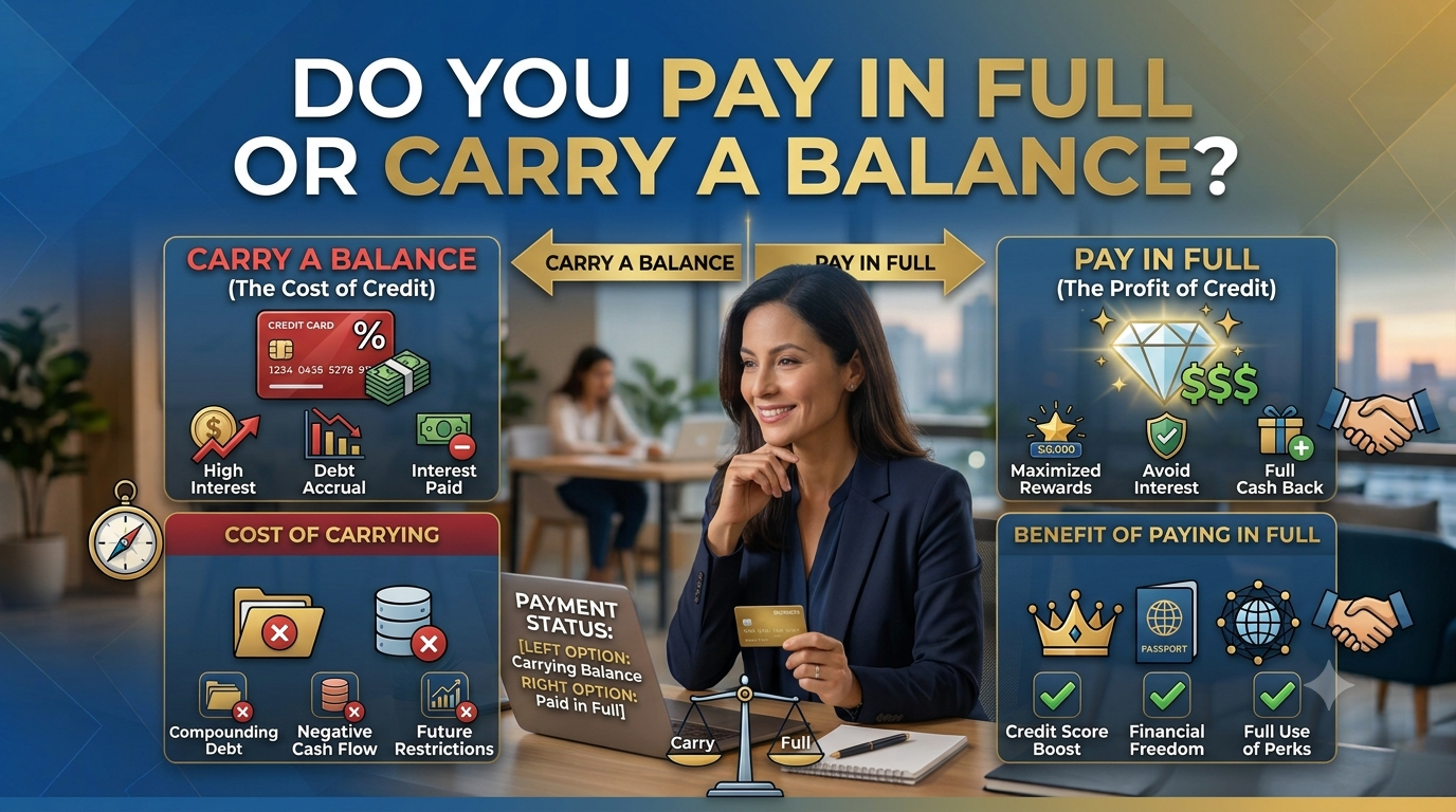 Do you pay in full or carry a balance
